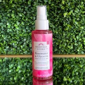 Heritage Store Rosewater Glycerin Facial Spray NEW 8oz